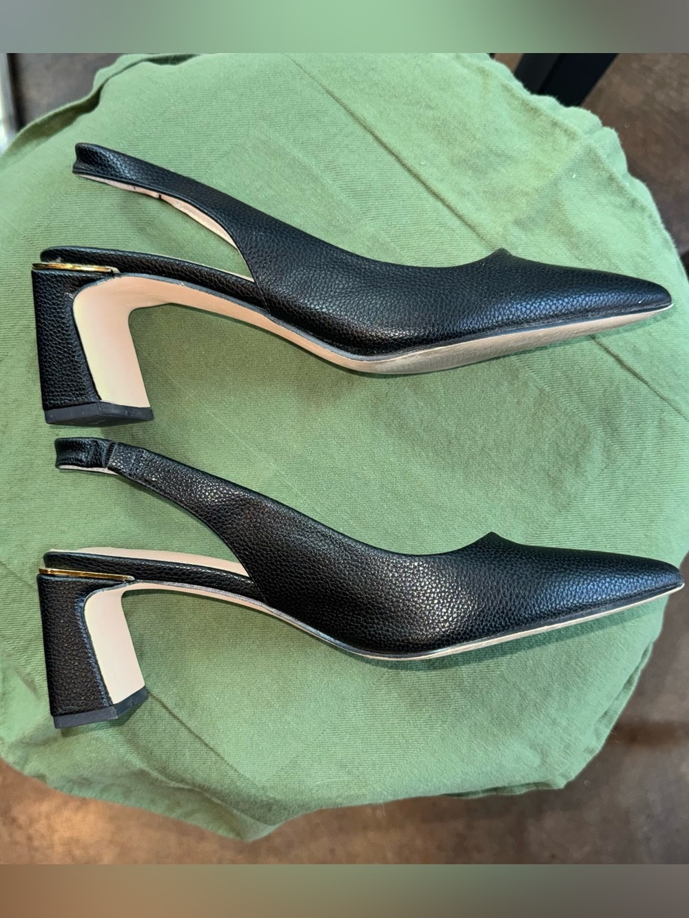Classic Slingback Pointed-Toe Heels